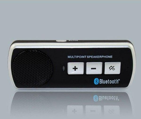 Wireless Bluetooth hands free car kit sun visor board speaker phone bluetooth large loud speaker with voice report