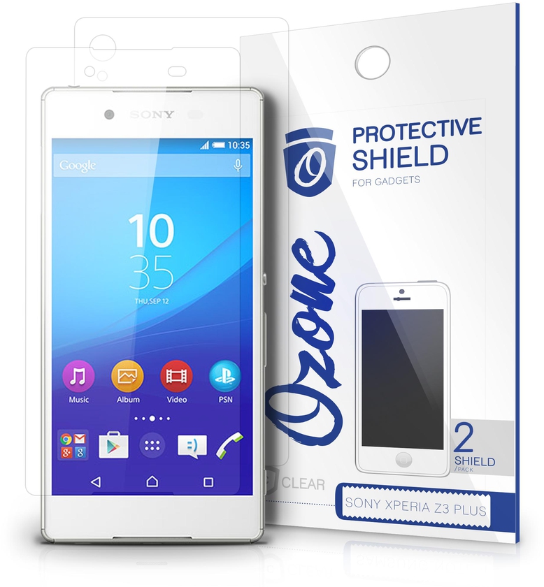 OZONE Crystal HD Clear Front & Back Scratch Guard for Sony Xperia Z4/Z3Plus (Pack of 2)