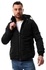 Puffer Solid Hooded Jacket - Black
