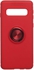 جراب خلفى مع حلقة مغناطيسية  من اوتو فوكس للهاتف الخلوى سامسونج جالاكسي S10 - احمر