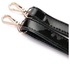 Fashion Croco Design Solid Pattern Zipper Tote - Black