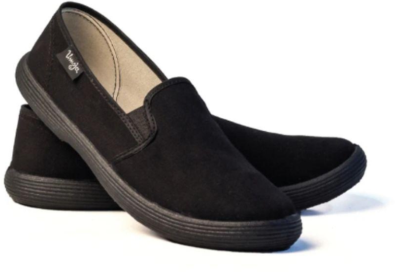 Fashion Trendy No Fade Women Rubber Shoes- Black
