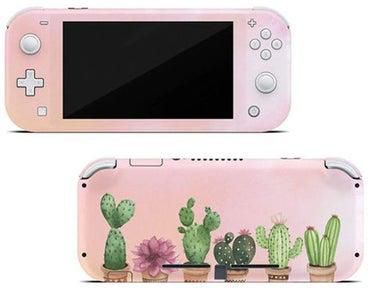 Watercolor Cactus Skin For Nintendo Switch Lite