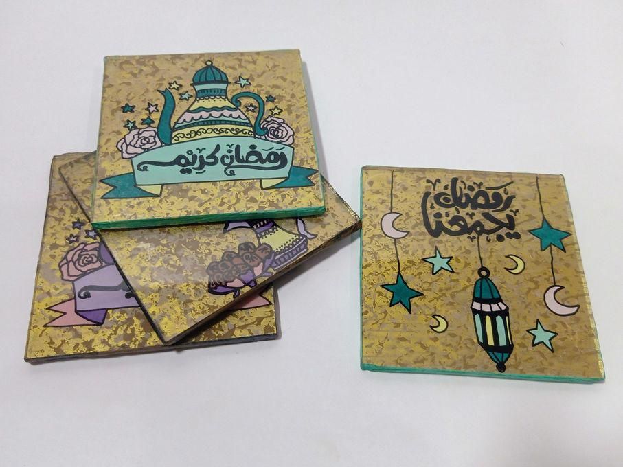Ebda3 Men Masr طقم كوسترات رمضان خشب
