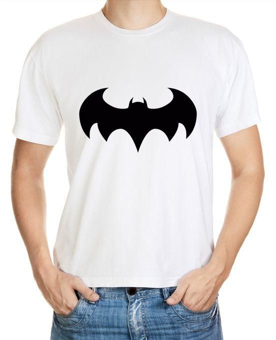 Hanso Batman Printed T-Shirt - White