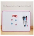 Portable Magnetic Double-Sided Handwritten Whiteboard White/Blue