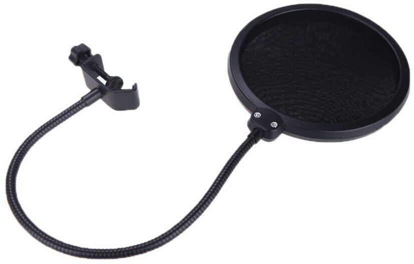Studio Microphone Mic Pop Filter Wind Screen Mask Shied for Recording Speaking Singing