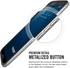 كفر قوقل نكسوس 6 ‫(موتورولا) خلفية سوداء و اطار فضي داكن معدني  Case for Google Motorola Nexus 6