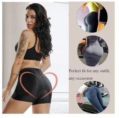 Hot Crush Padded Hip Up Booty Booster Biker Sexy Butt' Lifter Mid Rise Curvy Hips Butt Enhancer