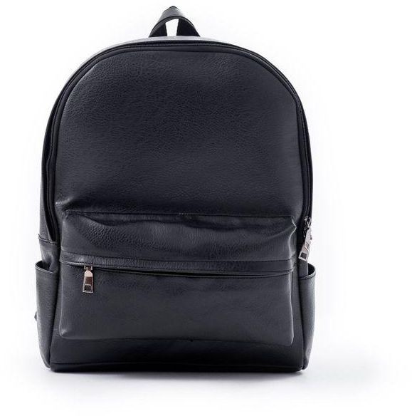 Elegant Leather Backpack - Black