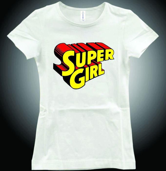 Danami Super Girl Female Printed T-Shirt- White