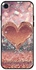 Protective Case Cover For Apple iPhone SE (2020) Golden Glitter Heart