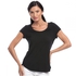 Columbia Black Mixed Round Neck T-Shirt For Women