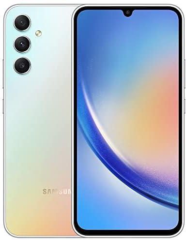 Samsung Galaxy A34 Dual-SIM 256GB ROM + 8GB RAM (Only GSM | No CDMA) Factory Unlocked 5G Smartphone (Awesome Silver) - International Version
