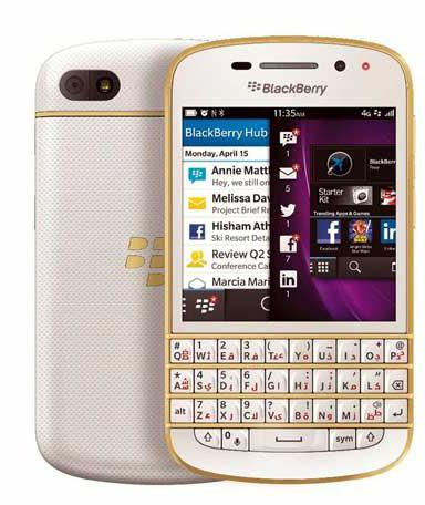 BlackBerry Q10 16GB LTE White (Gold Edition)