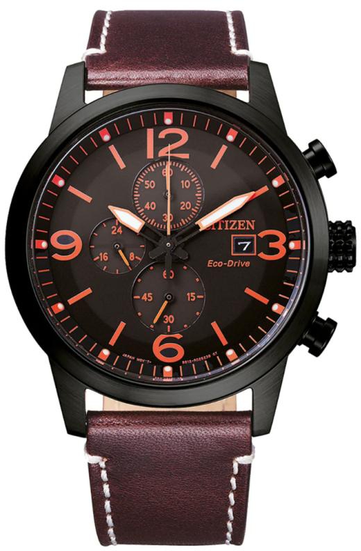 Citizen Leather Watch for Men 45 mm CA0617-11E