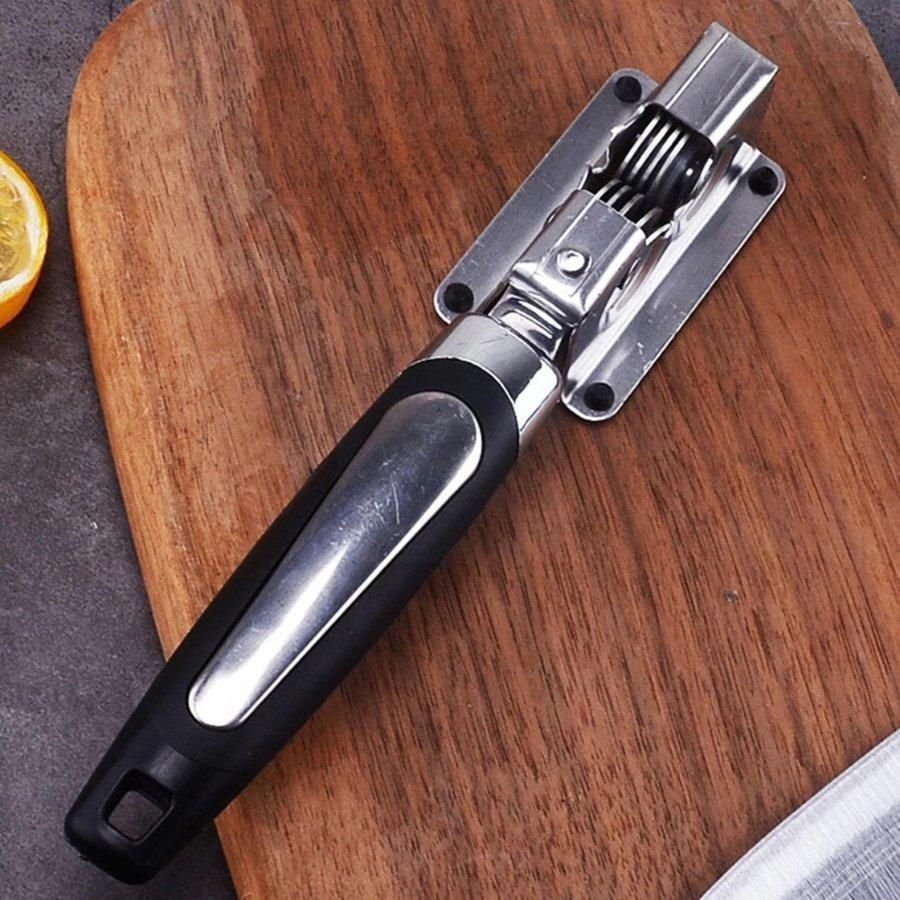 Stainless Steel Knife Sharpener With Handle