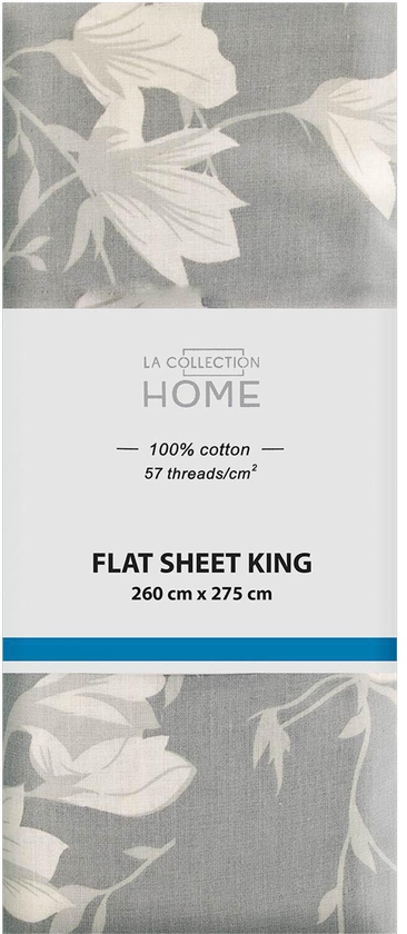 La collection bed sheet king 260x220cm floral minimal