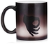 Generic Thermal Reaction Ceramic Color Changing Coffee Mug 1PC - Black