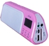 PINK Pocket FM Radio With USB,SD and Aux functions