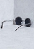 Monty Wire Brow Round Sunglasses