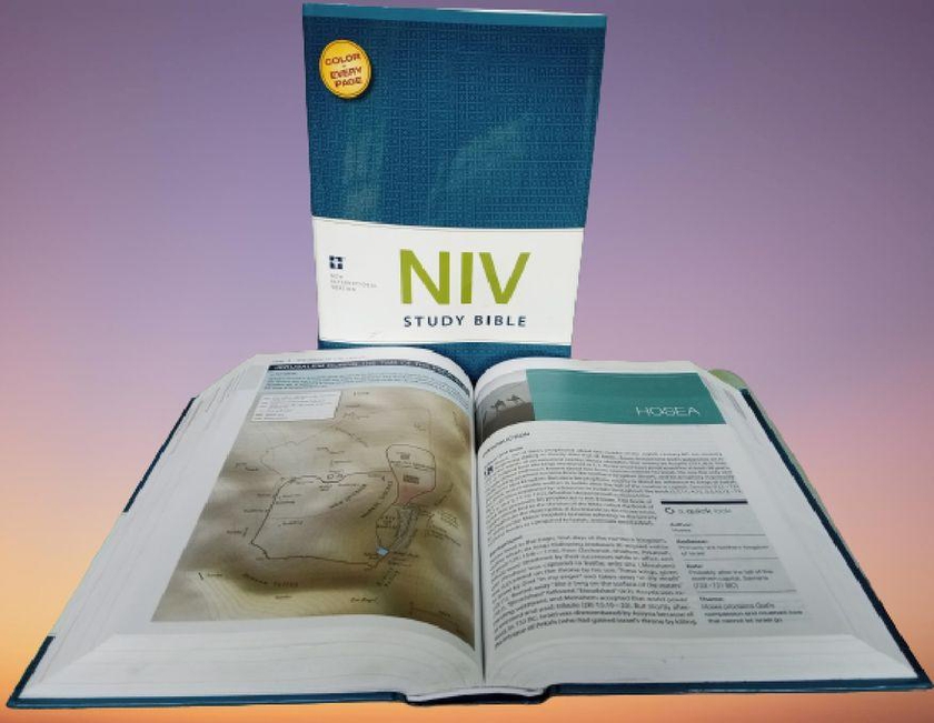 NIV Study Bible,Hardcover,Red Letter Edition By Zondervan