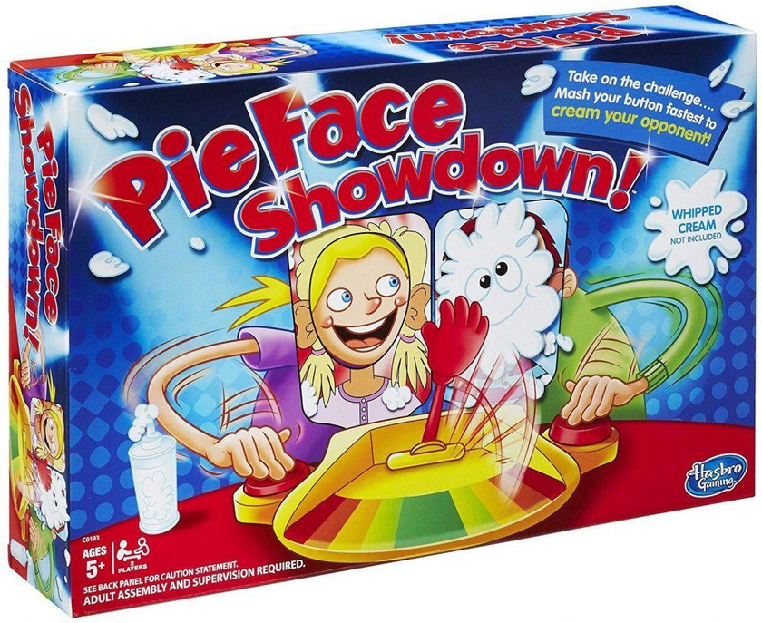 شخص مزدوج كعكة الفطيرة على الوجه لعبة الأسرة مواجهة التحدي مقلب نكت الكمامات المضادة للتوتر لعبة للأطفال