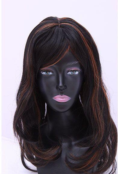 Ladystar  Joyce P1B-30  Synthetic Mixture Color Curly   Full-up Wig