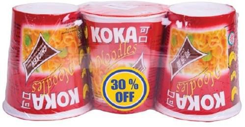 Koka Cup Noodles Assorted - 3 x 70 g
