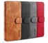 For OnePlus 7T DG.MING Retro Oil Side Horizontal Flip Case With Holder & Card Slots & Wallet(Brown)