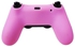 Generic PS4 Accessory Soft Silicone Thick Half Skin Rubber Cover Pink