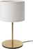 RINGSTA / SKAFTET Table lamp - white/brass 56 cm