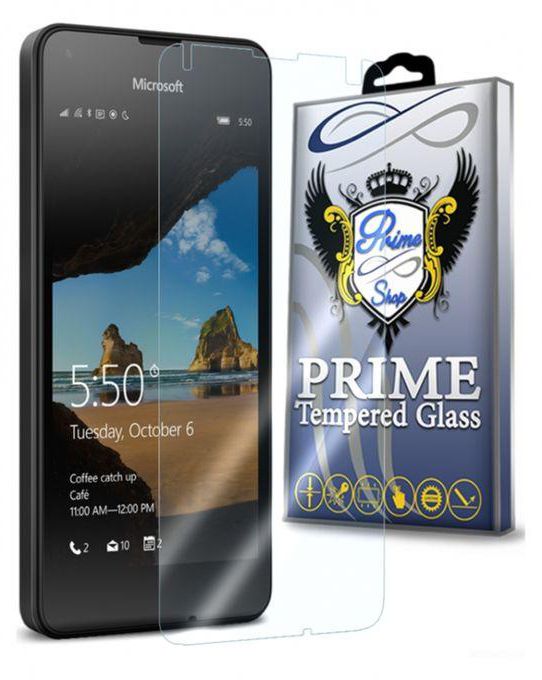 Prime Real Glass Screen Protector For Microsoft Lumia 550 - Clear