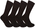 Solo Men Classic Long Brown Socks Pack 4 Pairs