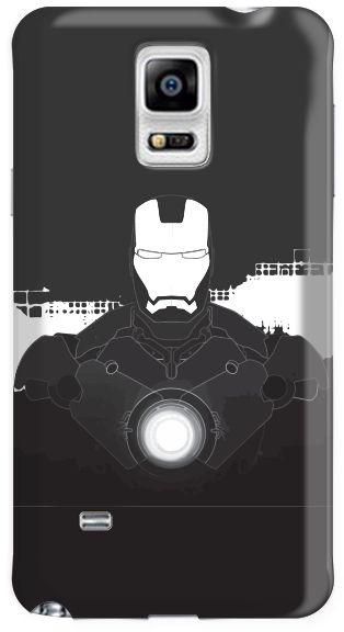 Stylizedd  Samsung Galaxy Note 4 Premium Slim Snap case cover Gloss Finish - Iron Man Beam