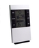 Hygrometer Electronic Thermometer Digital Alarm Clock Silver