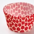 SNÖKRABBA Baking cup - dotted/red