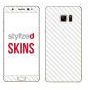 Stylizedd Premium Vinyl Skin Decal Body Wrap for Samsung Galaxy Note 7 - Carbon Fibre White