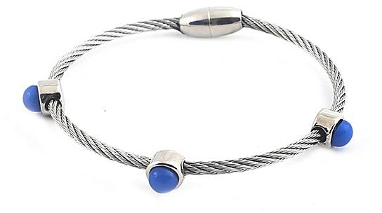 Bland2Glam B2G SIG. Cobalt Blue Burst Metal Bracelet