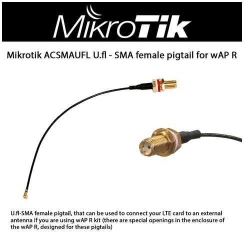Mikrotik U.fl to SMA Female Pigtail for wAP R