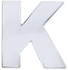 ملصق شعار لصق ذاتي برمز حرف K ثلاثي الأبعاد للسيارة
