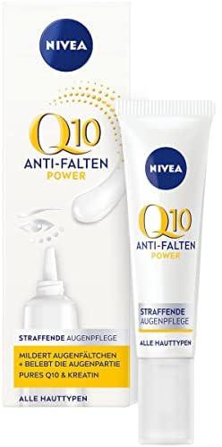 NIVEA Q10 Power Anti-Wrinkle + Firming Eye Care for Younger-Looking Skin 1 Pack (1 x 15 ml) Moisturising Eye Cream for Normal Skin