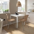 MELLTORP / ÄLVSTA Table and 2 chairs, white white/rattan chrome-plated, 75x75 cm - IKEA