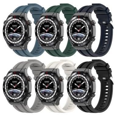 Soft Silicone Bands, breathable soft silicone strap with Huawei Watch GT3 PRO | GT3 46mm | Huawei Runner | Huawei Watch 3, for Men Women (6 Pack)