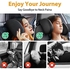 EPOCHHIKE Car Headrest Pillow, [Supersleep] Road Pal Headrest with PU/Sponge Pad, 360° Adjustable Car Seat Head Neck Support, U Shaped Car Sleeping Pillow for Kids & Adults (Black-US Patent Design)