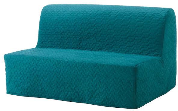 Two Seat Sofa Bed Vallarum Turquoise, 2 Seater Sofa Bed Ikea