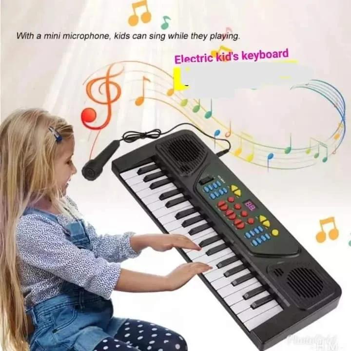 Educational 61 Keys Organ Digital Piano-Keyboard Musical Toy with Mic Kids Toys Stave Music Toy Develop kids Talents.