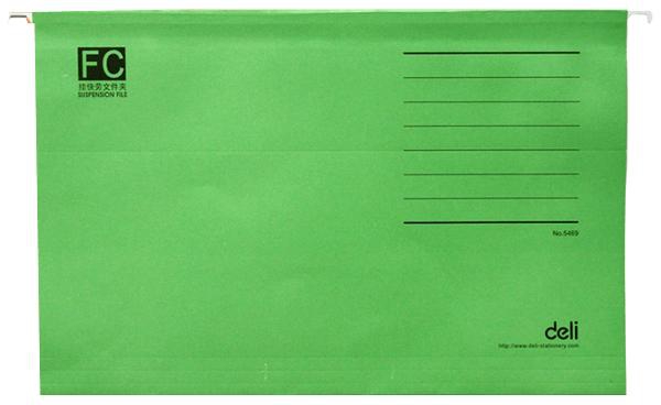 Deli Suspension Files F/C, 25/Box Green Colour (5469)
