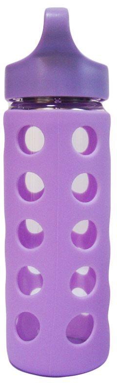 Arkman Glass Water Bottle - 460ml - Purple