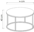 Coffee Table, 75 cm, Black - AFC30